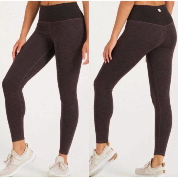 Vuori Lux Rib Studio Leggings XS Quartz Purple Soft Activewear Athletic Stretch - Picture 1 of 5